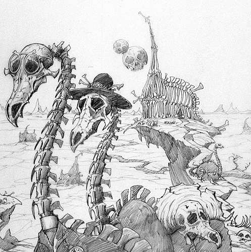Jurassic Church (Sketch)